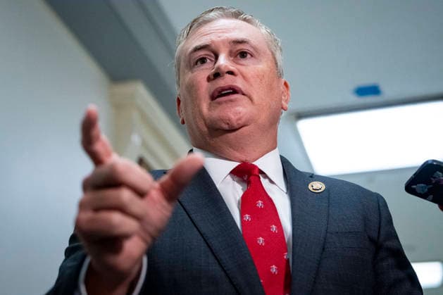 Chair of the House Oversight Committee James Comer, R-KY, speaks to the press before a closed-door interview with Microsoft Co-Founder Bill Gates on Capitol Hill in Washington, DC on Wednesday, June 10, 2026. The committee is continuing to hold closed-door interviews as part of their investigation into convicted sex offender Jeffrey Epstein.  WAP20260610311 BONNIExCASH