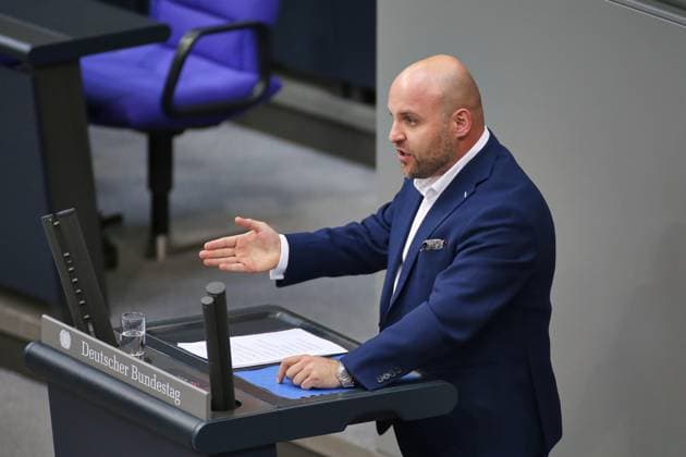 Berlin, Deutschland, 10.06.2026: Deutscher Bundestag: 82. Bundestagssitzung: Markus Frohnmaier, AfD *** Berlin, Germany, 10 06 2026 German Bundestag 82 Bundestag session Markus Frohnmaier, AfD Copyright: xdtsxNachrichtenagenturx dts_122361