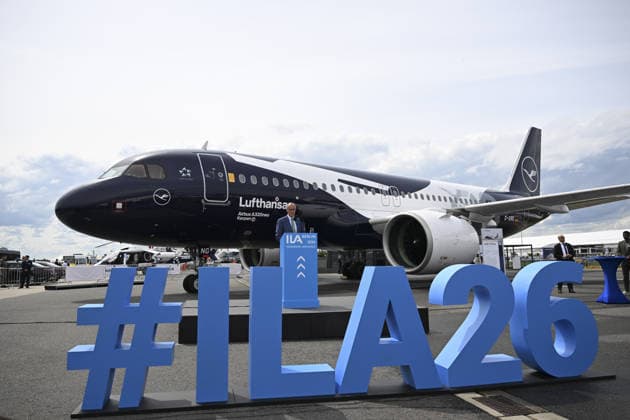 International Aerospace Exhibition (ILA Berlin) BERLIN, GERMANY - JUNE 10: German Chancellor Friedrich Merz visits the International Aerospace Exhibition (ILA Berlin), under the theme Pioneering Aerospace, on June 10, 2026, in Berlin, Germany. Halil Sagirkaya Anadolu Berlin Germany. Editorial use only. Please get in touch for any other usage.  Copyright: x2026xAnadoluxHalilxSagirkayax