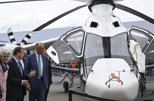 International Aerospace Exhibition (ILA Berlin) BERLIN, GERMANY - JUNE 10: German Chancellor Friedrich Merz visits the International Aerospace Exhibition (ILA Berlin), under the theme Pioneering Aerospace, on June 10, 2026, in Berlin, Germany. Halil Sagirkaya Anadolu Berlin Germany. Editorial use only. Please get in touch for any other usage.  Copyright: x2026xAnadoluxHalilxSagirkayax