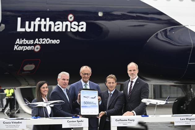 International Aerospace Exhibition (ILA Berlin) BERLIN, GERMANY - JUNE 10: German Chancellor Friedrich Merz visits the International Aerospace Exhibition (ILA Berlin), under the theme Pioneering Aerospace, on June 10, 2026, in Berlin, Germany. Halil Sagirkaya Anadolu Berlin Germany. Editorial use only. Please get in touch for any other usage.  Copyright: x2026xAnadoluxHalilxSagirkayax