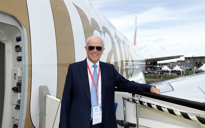 10.06.2026, xjrdrx, Wirtschaft ILA Berlin, Internationale Luft - und Raumfahrtausstellung, v.l. Tim Clark (Präsident Emirates) Berlin *** 10 06 2026, xjrdrx, Economy ILA Berlin, International Aerospace Exhibition, f l Tim Clark President Emirates Berlin