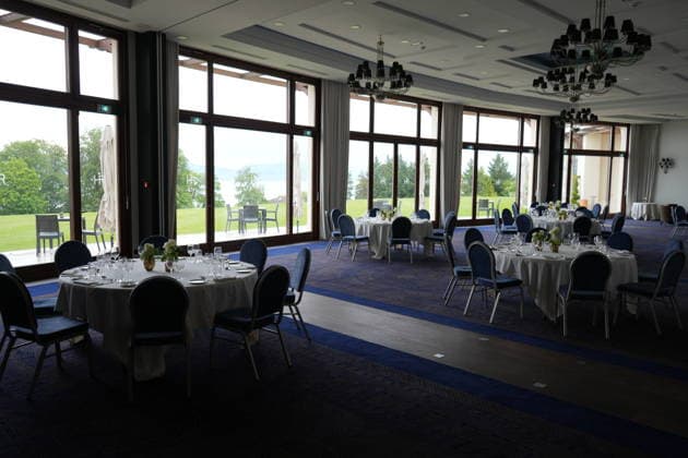 Evian-les-Bains makes final preparations ahead of upcoming G7 summit EVIAN-LES-BAINS, FRANCE - MAY 18: A view from the Hotel Royal, the venue for the upcoming G7 summit, as the French lakeside resort of Evian-les-Bains makes final preparations to host leaders of the Group of Seven (G7) nations in Evian-les-Bains, France, on June 10, 2026. The summit, scheduled for June 15-17 on the shores of Lake Geneva, will bring together the heads of state and government of Canada, France, Germany, Italy, Japan, the United Kingdom, and the United States, alongside senior representatives of the European Union. Stringer Anadolu Evian-les-Bains France. Editorial use only. Please get in touch for any other usage.  Copyright: x2026xAnadoluxStringerx