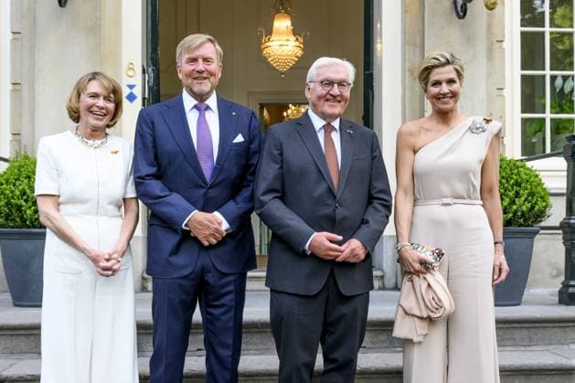 Den Haag, The Netherlands, 2026-06-10 19:40:33 THE HAGUE, 10-06-2026, Residence Germany At the invitation of His Majesty King Willem Alexander and Queen Maxima, the Federal President of Germany, Frank-Walter Steinmeier, is paying a state visit to the Netherlands. He is accompanied by his wife, Elke Büdenbender. PHOTO: NLBeeld Patrick van Emst In the photo: In return The German Federal President is hosting a musical performance and a reception for the Royal Couple in The Hague at the residence of the German Ambassador. Credit: NL Beeld Patrick van Emst  Copyright: xx x