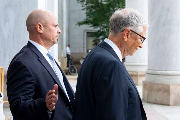 Microsoft Co-Founder Bill Gates departs a closed-door interview with the House Oversight Committee Committee on Capitol Hill in Washington, DC on Wednesday, June 10, 2026. The committee is continuing to hold closed-door interviews as part of their investigation into convicted sex offender Jeffrey Epstein.  WAP20260610323 BONNIExCASH