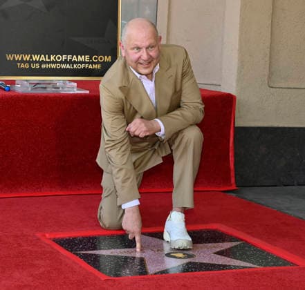 Chris Meledandri, CEO, Illumination touches his star during an unveiling ceremony honoring him with the 2,848th star on the Hollywood Walk of Fame in Los Angeles on Wednesday, June 10, 2026.  LAP2026061012 JIMxRUYMEN