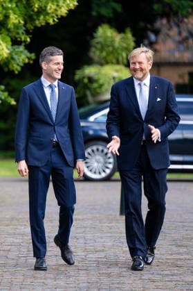 Dutch Royals receive Germany for state visit, day 2, The Hague, Netherlands - 10 Jun 2026 King Willem-Alexander, Minister of Foreign Affairs Tom Berendsen during a government lunch in The Hague, during the state visit from the German Federal President to the Netherlands. The Hague The Netherlands  Copyright: xMischaxSchoemakerx