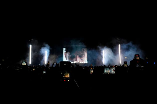 IPA85558953 - Rome Achille Lauro in concert as part of the tour - COMUNI IMMORTALI - STADI 2026 at the Stadio Olimpico in Rome Sold out in the photo ¢ Achille Lauro  Copyright: xbbrx xx 85558953