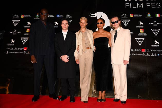 IPA85557494 - Taormina, 72nd Taormina Film Fest 2026 Day 1, red carpet. Pictured: Steve Toussaint, Harry Collett, Phoebe Campbell, Bethany Antonia, and Tom Glynn-Carney  Copyright: xManuelexMangiarottix xDxAvanzo Mangiarottix 85557494