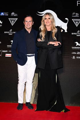 IPA85557944 - Taormina, 72nd Taormina Film Fest 2026 Day 1, red carpet. Pictured: Alessandro Araimo, Tiziana Rocca  Copyright: xManuelexMangiarottix xDxAvanzo Mangiarottix 85557944