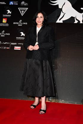 IPA85558487 - Taormina, 72nd Taormina Film Fest 2026 Day 1, red carpet. Pictured: Sue Kroll  Copyright: xManuelexMangiarottix xDxAvanzo Mangiarottix 85558487
