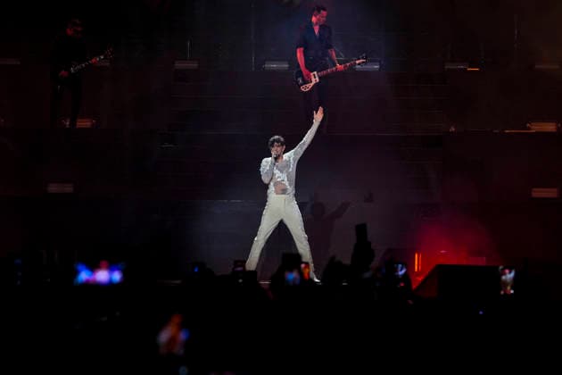 IPA85559027 - Rome Achille Lauro in concert as part of the tour - COMUNI IMMORTALI - STADI 2026 at the Stadio Olimpico in Rome Sold out in the photo ¢ Achille Lauro  Copyright: xbbrx xx 85559027