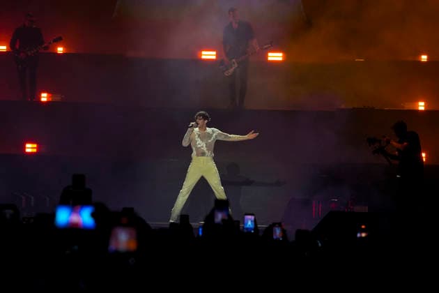 IPA85559034 - Rome Achille Lauro in concert as part of the tour - COMUNI IMMORTALI - STADI 2026 at the Stadio Olimpico in Rome Sold out in the photo ¢ Achille Lauro  Copyright: xbbrx xx 85559034