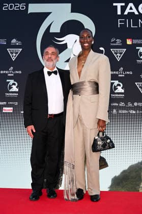 IPA85560847 - Taormina, 72nd Taormina Film Fest 2026 Night 1, red carpet. Pictured: Bernardo Campo, Paola Egonu  Copyright: xManuelexMangiarottix xDxAvanzo Mangiarottix 85560847
