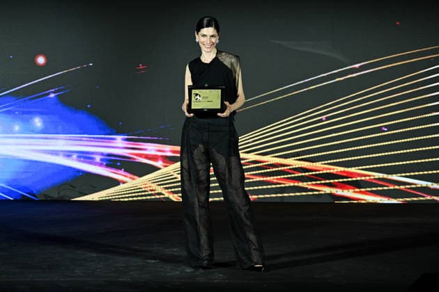IPA85562024 - Taormina, 72nd Taormina Film Fest 2026 Night 1, Awards Ceremony Pictured: Anna Valle  Copyright: xMaurizioxD avanzox xDxAvanzo Mangiarottix 85562024