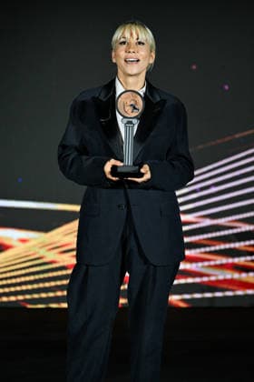 IPA85561889 - Taormina, 72nd Taormina Film Fest 2026 Night 1, Awards Ceremony Pictured: Malika Ayane  Copyright: xMaurizioxD avanzox xDxAvanzo Mangiarottix 85561889