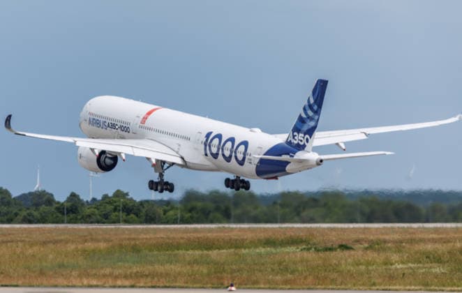 Eröffnungsrundgang auf der ILA Flugprogramm mit dem Airbus 350- 1000 bei der ILA in Berlin-Brandenburg am 10.06.2026. Berlin Deutschland *** Opening tour of the ILA Flight program with the Airbus 350 1000 at the ILA in Berlin Brandenburg on 10 06 2026 Berlin Germany
