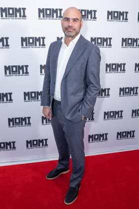 June 10, 2026, Bronx, New York, USA: Aziz Isham attends 40th Moving Image Awards honoring Kevin Bacon and Kyra Sedgwick for their enduring contributions to American movies and Adam Aron, Chairman and Chief Executive Officer of AMC Entertainment at MOMI in New York, NY on June 10, 2026. Bronx USA - ZUMAr339 20260610_znp_r339_112 Copyright: xLevxRadinx