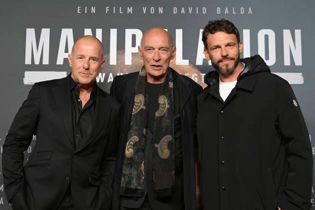 Heino Ferch, James Faulkner und Arnaud Binard bei der Premiere des Kinofilms Manipulation im City Kino. München, 10.06.2026 *** Heino Ferch, James Faulkner and Arnaud Binard at the premiere of the movie Manipulation at City Kino Munich, 10 06 2026 Foto:xR.xHeinex xFuturexImagex manipulation_6640