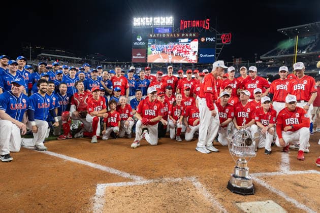 Congressional Baseball Game in Washington, DC WASHINGTON, DC, UNITED STATES - JUNE 10: Both teams pose for photos following the Congressional Baseball Game at Nationals Park in Washington, DC, United States, on June 10, 2026. Nathan Posner Anadolu Washington, DC United States. Editorial use only. Please get in touch for any other usage.  Copyright: x2026xAnadoluxNathanxPosnerx