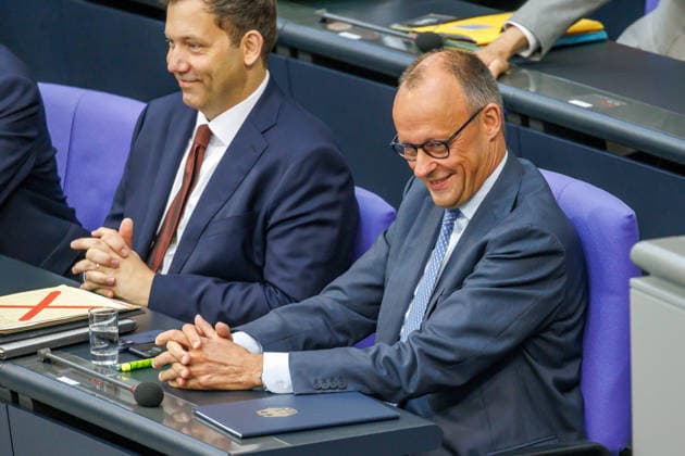 Bundestag Bundeskanzler Friedrich Merz (CDU) im Deutschen Bundestag am 11.06.26 in Berlin. Berlin Berlin Deutschland Bundestag *** Bundestag Federal Chancellor Friedrich Merz CDU in the German Bundestag on 11 06 26 in Berlin Berlin Berlin Germany Bundestag