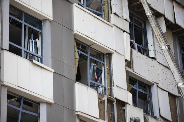Russia Ukraine Drone Attack 9187644 11.06.2026 A view shows an apartment building that was struck in a reported Ukrainian drone attack in the course of Russia s military operation in Ukraine, in Krasnodar, Russia. Vitaly Timkiv Sputnik Krasnodar Russia  Copyright: xVitalyxTimkivx