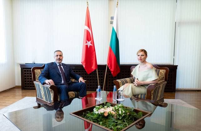 Turkish Foreign Minister Hakan Fidan in Sofia SOFIA, BULGARIA - JUNE 11: Turkish Foreign Minister Hakan Fidan meets with Bulgarian Foreign Minister Velislava Petrova-Chamova in Sofia, Bulgaria on June 11, 2026. Murat Gok Anadolu Sofia Bulgaria. Editorial use only. Please get in touch for any other usage.  Copyright: x2026xAnadoluxMuratxGokx