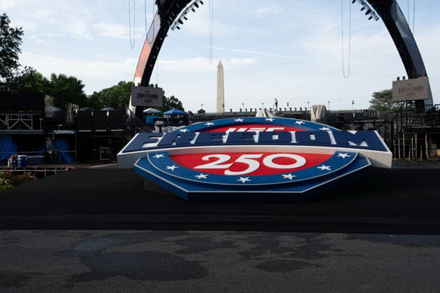 June 11, 2026, Washington, Dc, United States: Scenes from the Ulitmate Fighting Championship (UFC) arena on the South Lawn of the White House on June 11, 2026. The UFC will host the Freedom 250 fights on President TrumpÃ¢â‚¬â ¢s birthday on June 14, 2026. Washington United States - ZUMAl312 20260611_znp_l312_001 Copyright: xAndrewxLeydenx