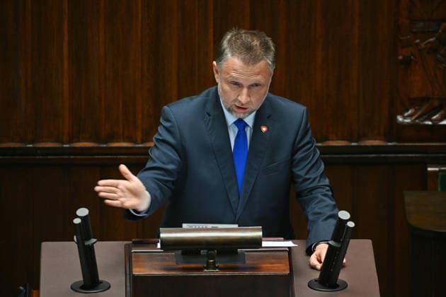 RECORD DATE NOT STATED 10.06.2026 WARSZAWA SEJM RP Warsaw 10 06 2026 59th session of the Sejm of the 10th term - Polish Parliament DEBATA I GLOSOWANIE NAD WOTUM NIEUFNOSCI DLA MINISTRA MSWIA MARCINA KIERWINSKIEGO DEBATE AND VOTE ON THE NO-CONFIDENCE MOTION FOR THE MINISTER OF THE INTERIOR MARCIN KIERWINSKI N Z MARCIN KIERWINSKI FOT DAMIAN BURZYKOWSKI NEWSPIX.PL NEWSPIX.PL --- newspix.pl 