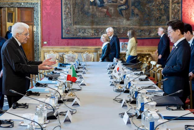 June 11, 2026, Rome, Rome, Italy: President Sergio Mattarella and President Lee Jae Myung of the Republic of Korea during their talks. Rome, June 11, 2020 Rome Italy  - ZUMAa289 20260611_zia_a289_125 Copyright: xPaoloxGiandottix xAgfx