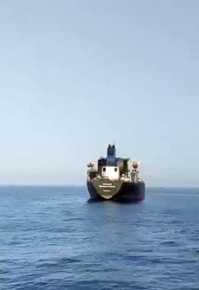 RECORD DATE NOT STATED Palau-flagged oil tanker MT Settebello with 24 Indian seafarers on board attacked by U.S. Forces in Oman New Delhi, Jun 11 (ANI): A visual of the Palau-flagged oil tanker MT Settebello, with 24 Indian seafarers on board, attacked by U.S. forces off the coast of Oman, near Strait of Hormuz, on Wednesday (June 10). 21 Indian seafarers rescued, while 3 are reportedly missing. (Forward Seamen™s Union of India ANI Video Grab) NEW DELHI Delhi India Copyright: xANIx ANI_20260611005