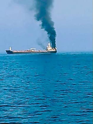 RECORD DATE NOT STATED Another vessel with Indian seafarers attacked off the Oman coast near the Shinas Port New Delhi, Jun 11 (ANI): A visual of the commercial vessel MT Jalveer, with Indian seafarers reportedly on board, attacked off the coast of Oman near the Shinas Port, on Thursday. Casualties feared and further details awaited. (Forward Seamen™s Union of India ANI Video Grab) NEW DELHI Delhi India Copyright: xANIx ANI_20260611047