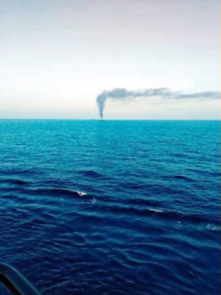 RECORD DATE NOT STATED Another vessel with Indian seafarers attacked off the Oman coast near the Shinas Port New Delhi, Jun 11 (ANI): A visual of the commercial vessel MT Jalveer, with Indian seafarers reportedly on board, attacked off the coast of Oman near the Shinas Port, on Thursday. Casualties feared and further details awaited. (Forward Seamen™s Union of India ANI Video Grab) NEW DELHI Delhi India Copyright: xANIx ANI_20260611049