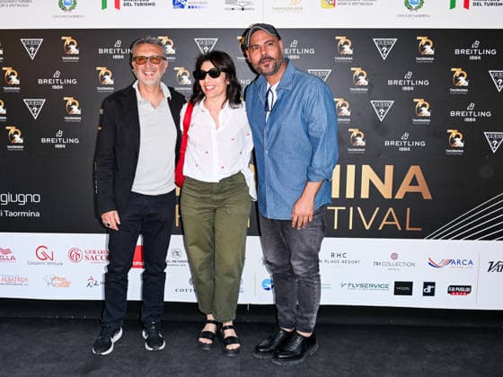 IPA85578892 - Taormina, 72nd Taormina Film Fest 2026 Day 2 Photo call with Marco D Amore Pictured: Marco D Amore, Guido Chiesa, Nicoletta Micheli  Copyright: xManuelexMangiarottix xDxAvanzo Mangiarottix 85578892