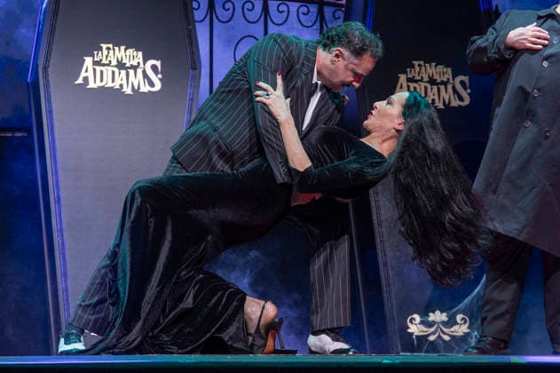 June 11, 2026, Madrid, Madrid, Spain: NATALIA MILLAN and JAVIER CANALES performs on stage during the theatre play of The Addams Family The Musical at the Calderon Theater on June 11, 2026 in Madrid, Spain. Madrid Spain  - ZUMAc312 20260611_zsp_c312_038 Copyright: xOscarxManuelxSanchezx