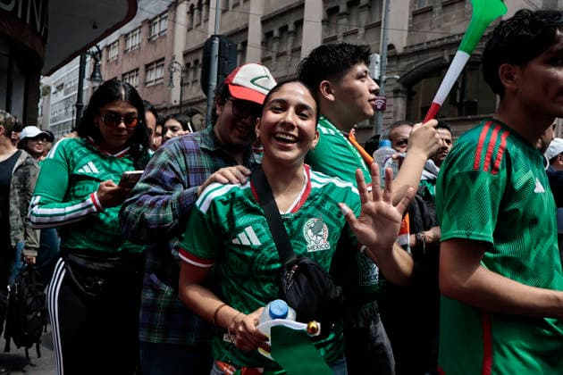 June 11, 2026, Mexico City, Cdmx, Mexico: The opening ceremony of the third FIFA World Cup 2026 in Mexico City has begun, broadcast live from Plaza de la ConstitucioÂ³n as part of the FIFA Fan Festival. Soccer fans are lining up in the streets to gather in the ZoÂ³calo for the opening match between the Mexican National Team and South Africa, which kicks off at 1:00 PM. Wearing jerseys, wigs, and carrying World Cup trophies, thousands of Mexicans and foreigners are coming together to enjoy the world s biggest sporting event. Mexico City Mexico  - ZUMAp204 20260611_zip_p204_015 Copyright: xJosuexPerezx