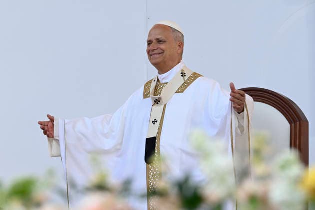 SPAIN - POPE LEO XIV LEADS A FOLY MASS AT THE GRAN CANARIA STAFIUM IN LAS PALMAS IN THE CANRY ISLAND OD GRAND CANARIA - 2026 6 11 Spain, Vatican, 2026 6 11 Pope Leo XIV leads a Holy mass at the Gran Canaria Stadium in Las Palmas on the Canary Island of Gran Canaria EDITORIAL USE ONLY - NO BOOKS Copyright: xVATICANxMEDIA CPPx