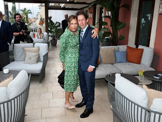 IPA85584667 - Taormina, 72nd Taormina Film Fest 2026 Night 2, Cocktail Reception Pictured: Tim Blake Nelson, Lisa Benavides-Nelson  Copyright: xMaurizioxD avanzox xDxAvanzo Mangiarottix 85584667