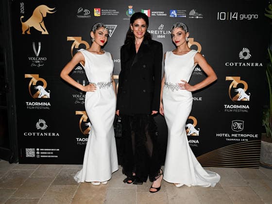 IPA85585421 - Taormina, 72nd Taormina Film Fest 2026 Night 2, Cocktail Reception Pictured: Anna Valle  Copyright: xMaurizioxD avanzox xDxAvanzo Mangiarottix 85585421