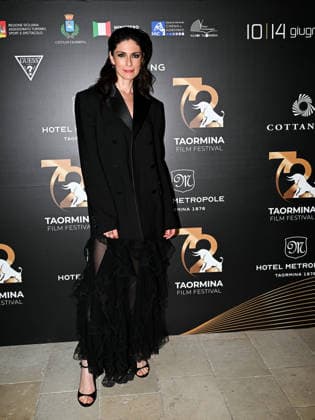IPA85585422 - Taormina, 72nd Taormina Film Fest 2026 Night 2, Cocktail Reception Pictured: Anna Valle  Copyright: xMaurizioxD avanzox xDxAvanzo Mangiarottix 85585422