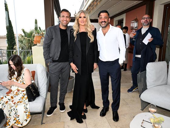 IPA85584417 - Taormina, 72nd Taormina Film Fest 2026 Night 2, Cocktail Reception Pictured: Pio and Amedeo, Tiziana Rocca  Copyright: xMaurizioxD avanzox xDxAvanzo Mangiarottix 85584417