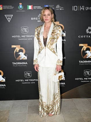 IPA85584568 - Taormina, 72nd Taormina Film Fest 2026 Night 2, Cocktail Reception Pictured: Abbie Cornish  Copyright: xMaurizioxD avanzox xDxAvanzo Mangiarottix 85584568