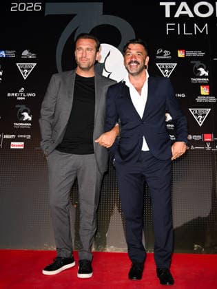 IPA85587195 - Taormina, 72nd Taormina Film Fest 2026 Night 2, red carpet. Pictured: Pio and Amedeo  Copyright: xManuelexMangiarottix xDxAvanzo Mangiarottix 85587195