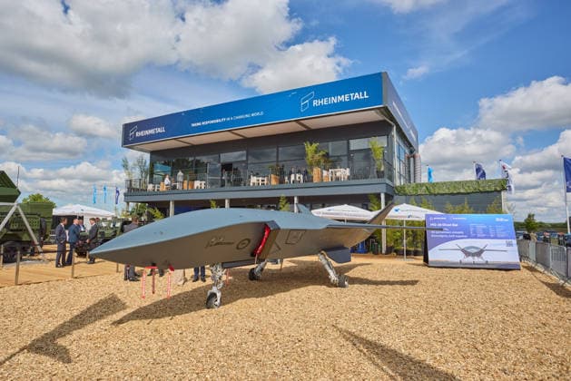 Boeing Rheinmetall MQ-28 Ghost Bat - ILA 2026 Internationale Luft- und Raumfahrtausstellung 2026 auf dem Flughafen Berlin Brandenburg (BER) Willy Brandt am 11.06.2026. ILA 2026 *** Boeing Rheinmetall MQ 28 Ghost Bat ILA 2026 International Aerospace Exhibition 2026 at Berlin Brandenburg Airport BER Willy Brandt on 11 06 2026 ILA 2026