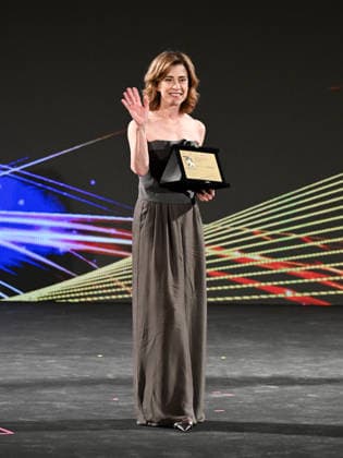 IPA85589239 - Taormina, 72nd Taormina Film Fest 2026 Night 2, Awards Ceremony. Pictured: Fernanda Torres  Copyright: xManuelexMangiarottix xDxAvanzo Mangiarottix 85589239