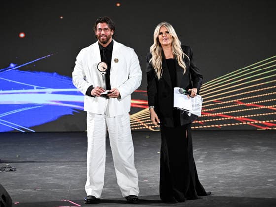 IPA85590805 - Taormina, 72nd Taormina Film Fest 2026 Night 2, Awards Ceremony Pictured: Can Yaman, Tiziana Rocca  Copyright: xMaurizioxD avanzox xDxAvanzo Mangiarottix 85590805