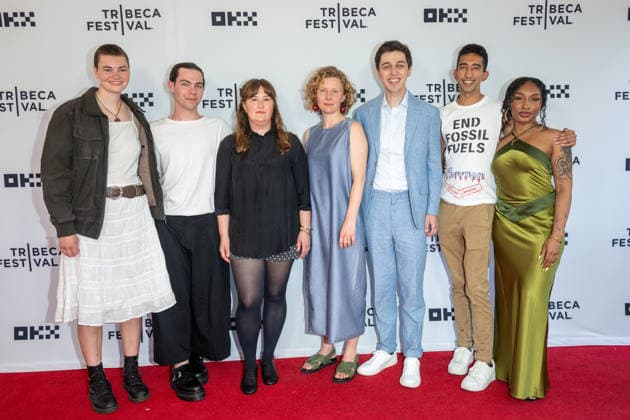Just Look Up Premiere, 25th Tribeca Film Festival in New York, USA - 11 Jun 2026 (L-R) Lauren, Maxwell, Betsy Hershey, Emma Wall, Michael Greenberg, Bala and Cheyenne attend the Just Look Up Premiere during the 2026 Tribeca Film Festival at SVA Theater. New York United States Copyright: xRonxAdarx xSOPAxImagesx _radar_jlu_06112026_00041