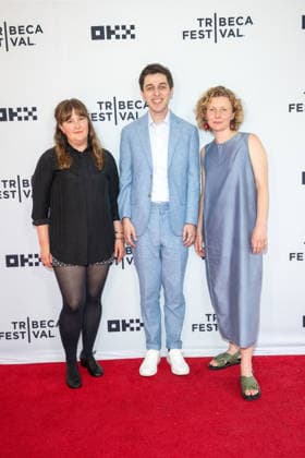 June 11, 2026, New York, United States: (L-R) Betsy Hershey, Michael Greenberg and Emma Wall attend the Just Look Up Premiere during the 2026 Tribeca Film Festival at SVA Theater. New York United States  - ZUMAs197 20260611_aaa_s197_072 Copyright: xRonxAdarx