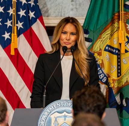June 11, 2026, Washington, District Of Columbia, USA: First lady Melania Trump hosts an event launching Ã¢â‚¬ËœFostering the Future AccountsÃ¢â‚¬â ¢ with US Secretary of the Treasury Scott Bessent in the US Treasury Building in Washington, DC, USA, on Thursday, June 11, 2026. These accounts are technically Trump Accounts, authorized by the One Big Beautiful Bill, that at the urging of the first lady, authorized certain agencies to open accounts for children in foster care who do not have another legal guardian Washington USA - ZUMAs152 20260611_faa_s152_081 Copyright: xAndrewxThomasx
