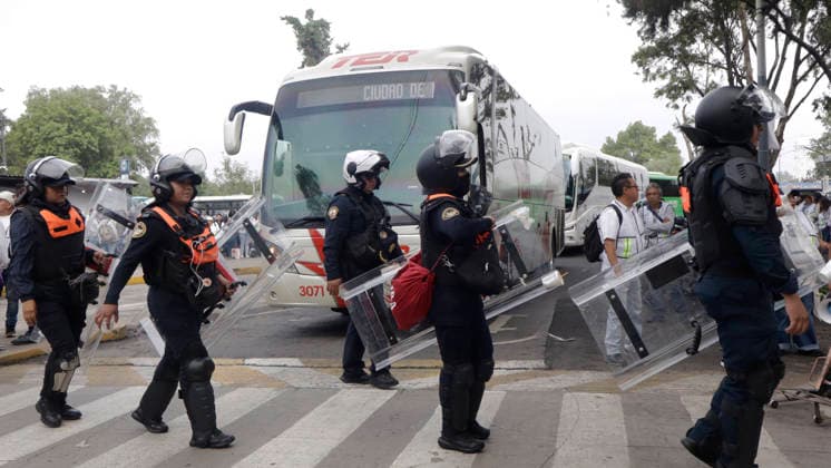 June 11, 2026, Mexico City, Mexico City, mexico: A police security operation is being deployed at various points along the route to the Ciudad de Mo xico Stadium. Mexico City mexico - ZUMAt178 20260611_zip_t178_002 Copyright: xNadiaxTecuapetlax
